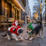Weihnachtskostüm für Haustiere – Lustiges Nikolaus-Outfit für Hund und Katze