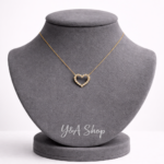 Kristall-Herz Halskette – Zarte Kette mit Zirkonia-Anhänger für Damen