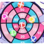 Montessori Wurfspiel für Kinder – Klett-Dartboard mit Tiermotiven für spielerisches Lernen – Bild 4