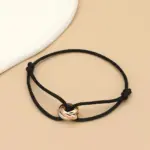 Minimalistisches Unisex-Armband mit Metallringen – Verstellbares Seilarmband für Damen & Herren – Bild 21