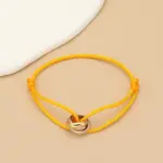 Minimalistisches Unisex-Armband mit Metallringen – Verstellbares Seilarmband für Damen & Herren – Bild 13