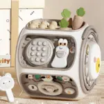 Montessori Aktivitätswürfel Eule – Sensorisches Lernspielzeug mit Magnetspiel, Xylophon & Zahlen – Bild 9