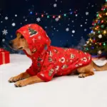 Weihnachtlicher Haustier-Hoodie – Kuschelige Winterkleidung für Hunde – Bild 4