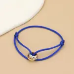 Minimalistisches Unisex-Armband mit Metallringen – Verstellbares Seilarmband für Damen & Herren – Bild 12