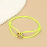 Minimalistisches Unisex-Armband mit Metallringen – Verstellbares Seilarmband für Damen & Herren – Bild 16