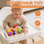 Montessori Steckdosen-Busyboard mit Licht & Sound – Sensorisches Lernspielzeug für Kleinkinder – Bild 3