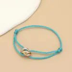 Minimalistisches Unisex-Armband mit Metallringen – Verstellbares Seilarmband für Damen & Herren – Bild 18