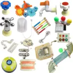Montessori Busy Board DIY Zubehör – Lern- & Motorikteile für selbstgemachte Aktivitätsboards