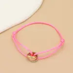 Minimalistisches Unisex-Armband mit Metallringen – Verstellbares Seilarmband für Damen & Herren – Bild 26