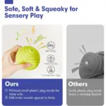 Sensorikbälle für Babys & Kleinkinder – 6er Set weiche Struktur-Bälle zur Sinnesförderung – Bild 3
