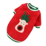 Weihnachtliche Hundejacke mit Kapuze – Warme Winterkleidung im Rentier- & Santa-Design – Bild 8