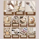 Montessori Aktivitätswürfel Eule – Sensorisches Lernspielzeug mit Magnetspiel, Xylophon & Zahlen – Bild 2