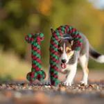 Weihnachtliches Hundespielzeug-Set aus Baumwollseil – Zahnpflege & Spielspaß für Hunde