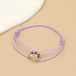 Minimalistisches Unisex-Armband mit Metallringen – Verstellbares Seilarmband für Damen & Herren – Bild 8