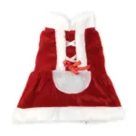 Santa Hundekostüm mit Mütze – Warme Weihnachtsjacke für Hunde und Katzen – Bild 6