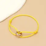 Minimalistisches Unisex-Armband mit Metallringen – Verstellbares Seilarmband für Damen & Herren – Bild 7