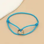 Minimalistisches Unisex-Armband mit Metallringen – Verstellbares Seilarmband für Damen & Herren – Bild 30