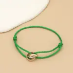 Minimalistisches Unisex-Armband mit Metallringen – Verstellbares Seilarmband für Damen & Herren – Bild 11