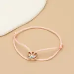 Minimalistisches Unisex-Armband mit Metallringen – Verstellbares Seilarmband für Damen & Herren – Bild 28