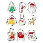 Weihnachtliche Ausstechformen aus Edelstahl – 9-teiliges Keksausstecher-Set für festliches Backen