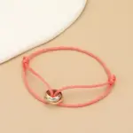 Minimalistisches Unisex-Armband mit Metallringen – Verstellbares Seilarmband für Damen & Herren – Bild 15