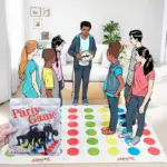 Twister-Spielmatte für drinnen & draußen – Interaktives Bewegungsspiel für Familie & Freunde