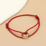 Minimalistisches Unisex-Armband mit Metallringen – Verstellbares Seilarmband für Damen & Herren – Bild 22