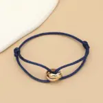 Minimalistisches Unisex-Armband mit Metallringen – Verstellbares Seilarmband für Damen & Herren – Bild 17