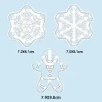 Weihnachtliche Keksstempel aus Kunststoff – Plätzchenform mit Santa- & Schneeflockenmotiv – Bild 6
