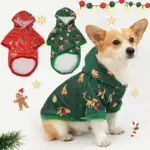 Weihnachtlicher Haustier-Hoodie – Kuschelige Winterkleidung für Hunde – Bild 3