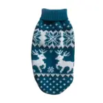 Weihnachtlicher Hundepullover aus Baumwolle – Warmer Strickpullover für kleine bis mittlere Hunde – Bild 7