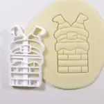 Weihnachtliche Keksstempel aus Kunststoff – Plätzchenform mit Santa- & Schneeflockenmotiv – Bild 13