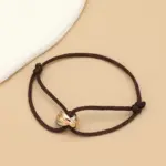 Minimalistisches Unisex-Armband mit Metallringen – Verstellbares Seilarmband für Damen & Herren – Bild 9