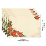 Weihnachtliche Platzsets mit Santa-Motiv – Festliche Tischsets aus Leinen für Küche & Esszimmer – Bild 13