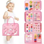 Montessori Busy Board für Kleinkinder – Sensorisches Lernspielzeug zur Förderung der Feinmotorik – Bild 9