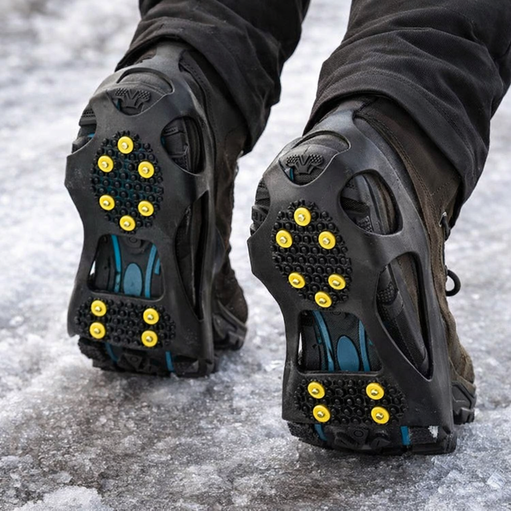 eis_schuhe Rutschfeste Schuhspikes für Eis & Schnee – Flexible Anti-Rutsch-Grips im 2er-Set – Bild 1